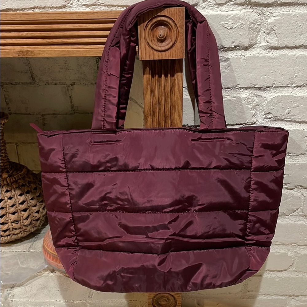 SPLITS59 Los Angeles Elegant Burgundy Tote Bag.
